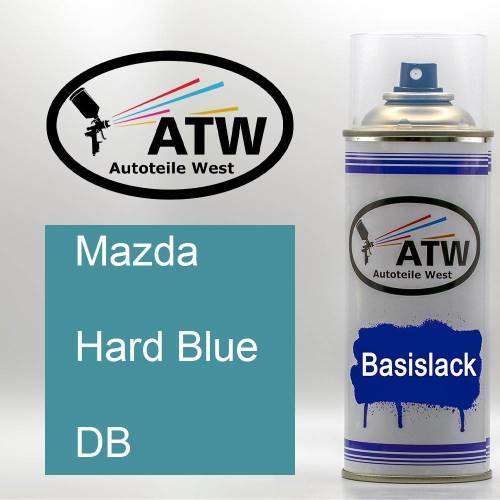 Mazda, Hard Blue, DB: 400ml Sprühdose, von ATW Autoteile West.